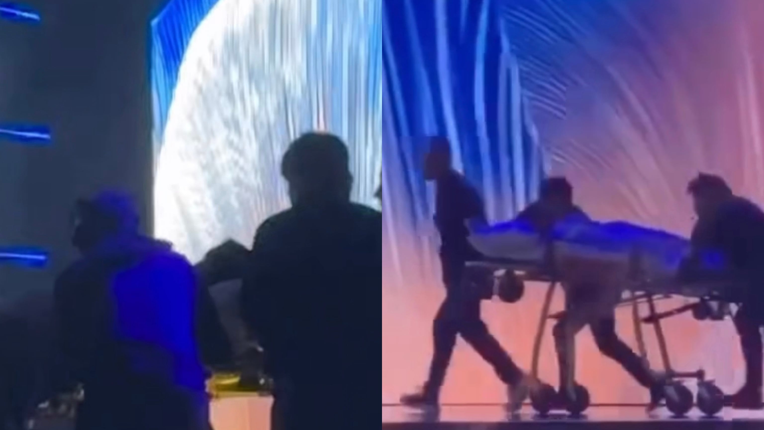 Miss Jamaica fue sacada en camilla del escenario luego de caerse en el escenario.