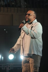 San Juan, P.R.- Divino, cantó la canción "Todo se lo debo a él". (2 de noviembre de 2025)