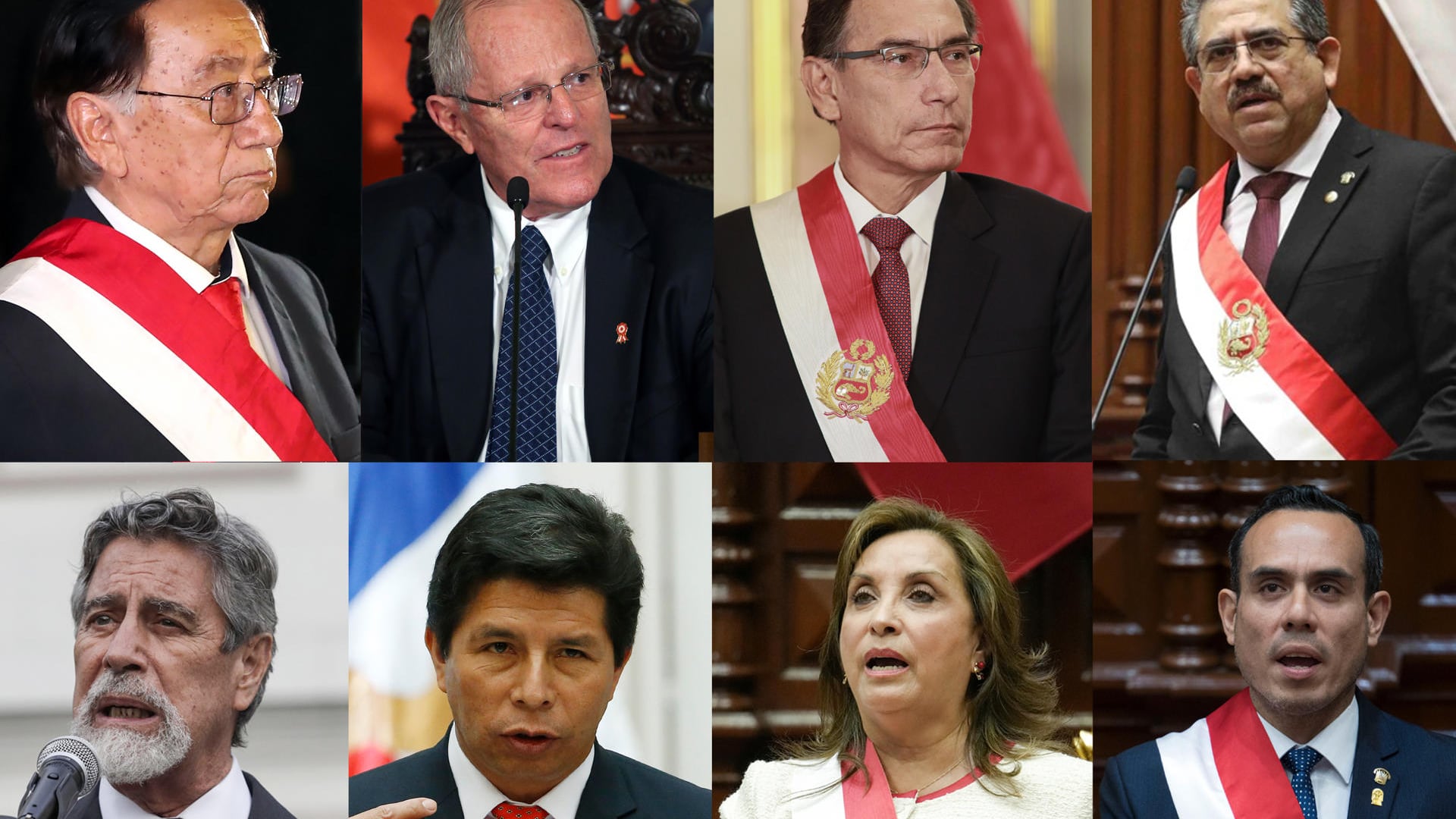 ocho presidentes de Perú en diez años de crisis política