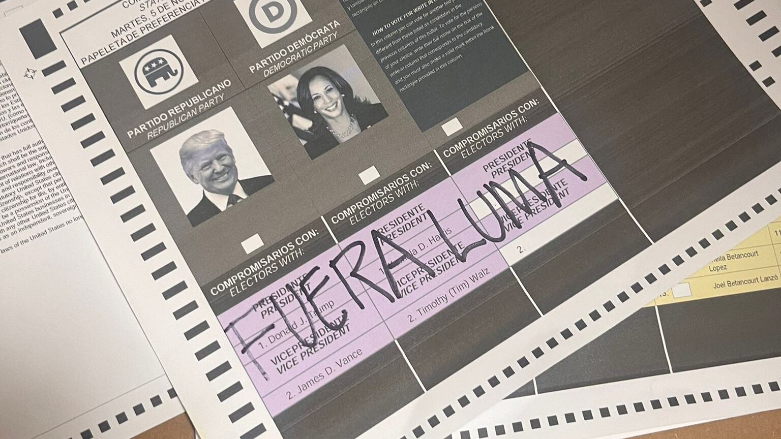 papeleta de la consulta de estatus