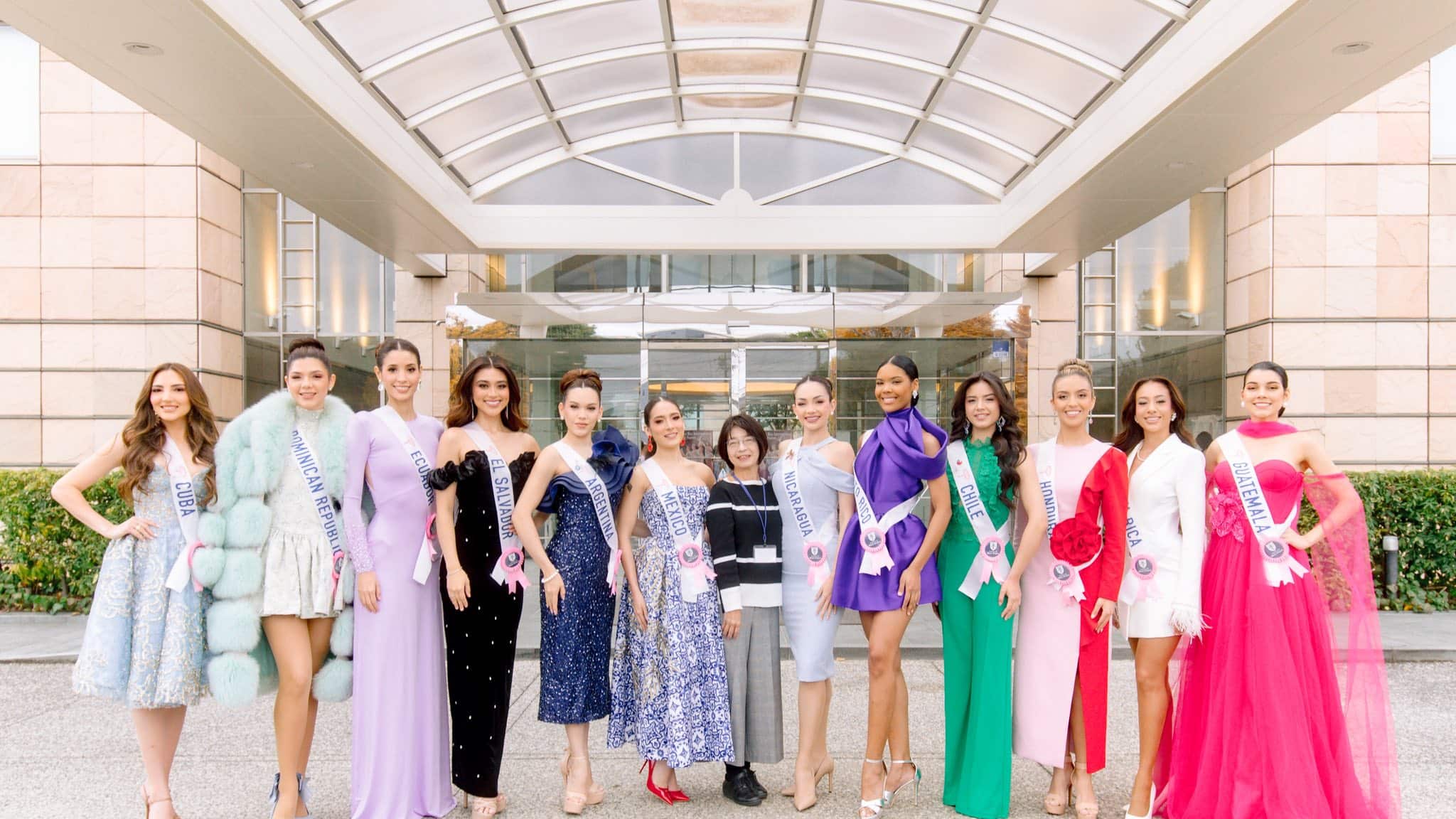 Algunas candidatas de Miss International 2025.