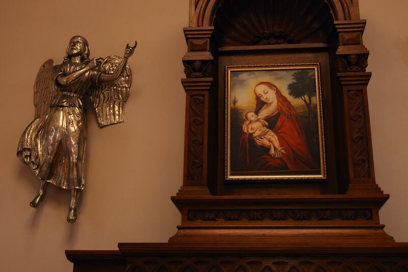 Réplica del óleo La Virgen de Belén o Virgen de la Leche.
Foto por Brandon Cruz González | Centro de Periodismo Investigativo