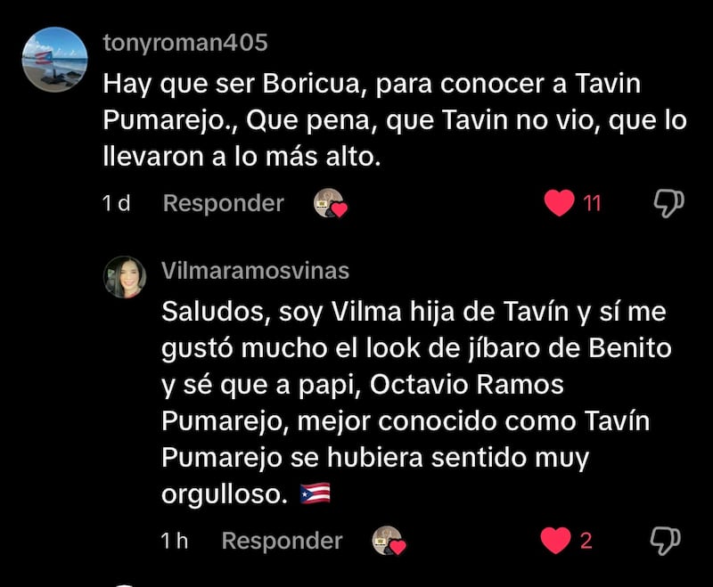 Hija de Tavín Pumarejo reacciona a homenaje de Bad Bunny a su padre.