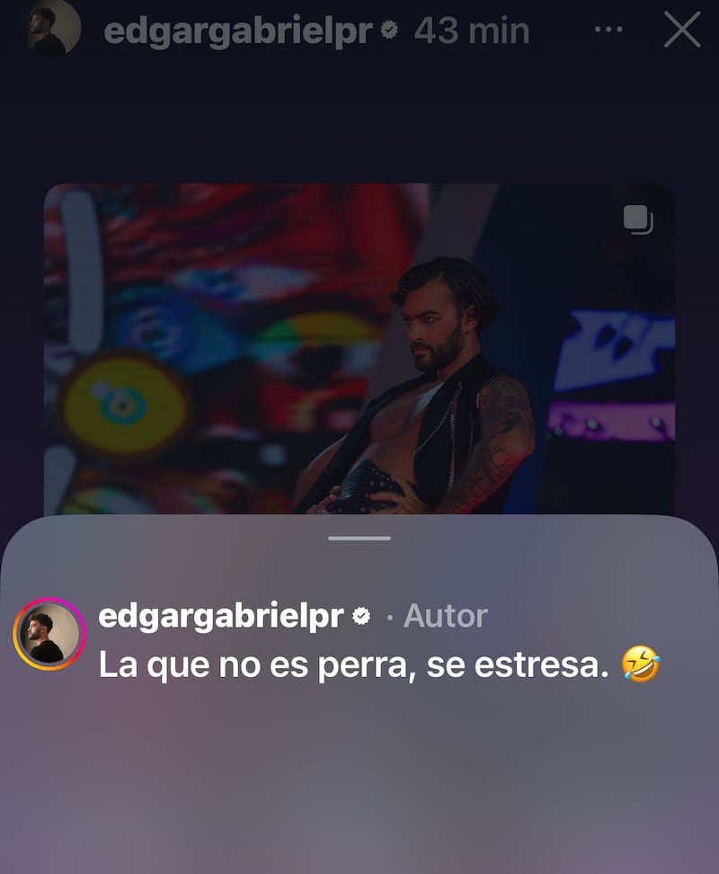 Edgar se expresa en redes sociales.