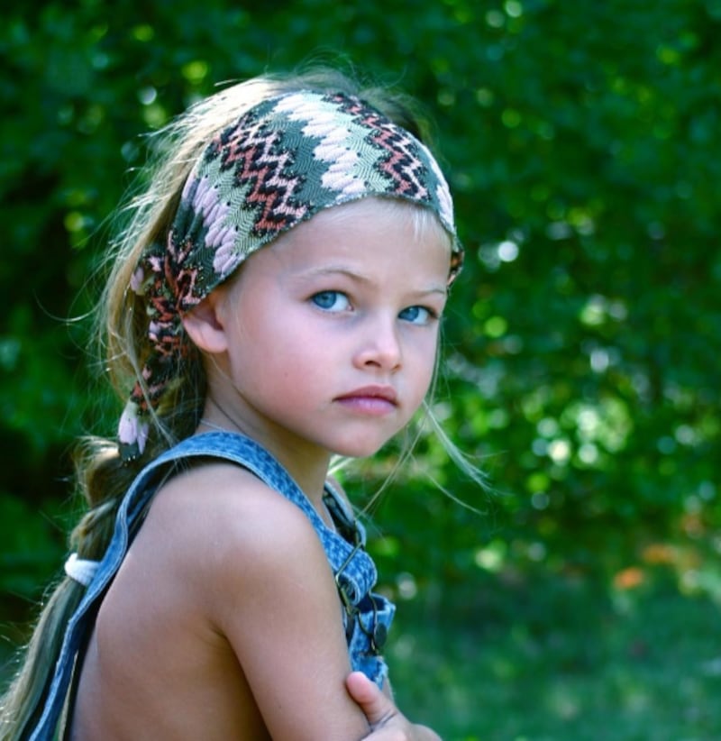 Thylane Blondeau cuando fue considerada como "la niña más linda del mundo"