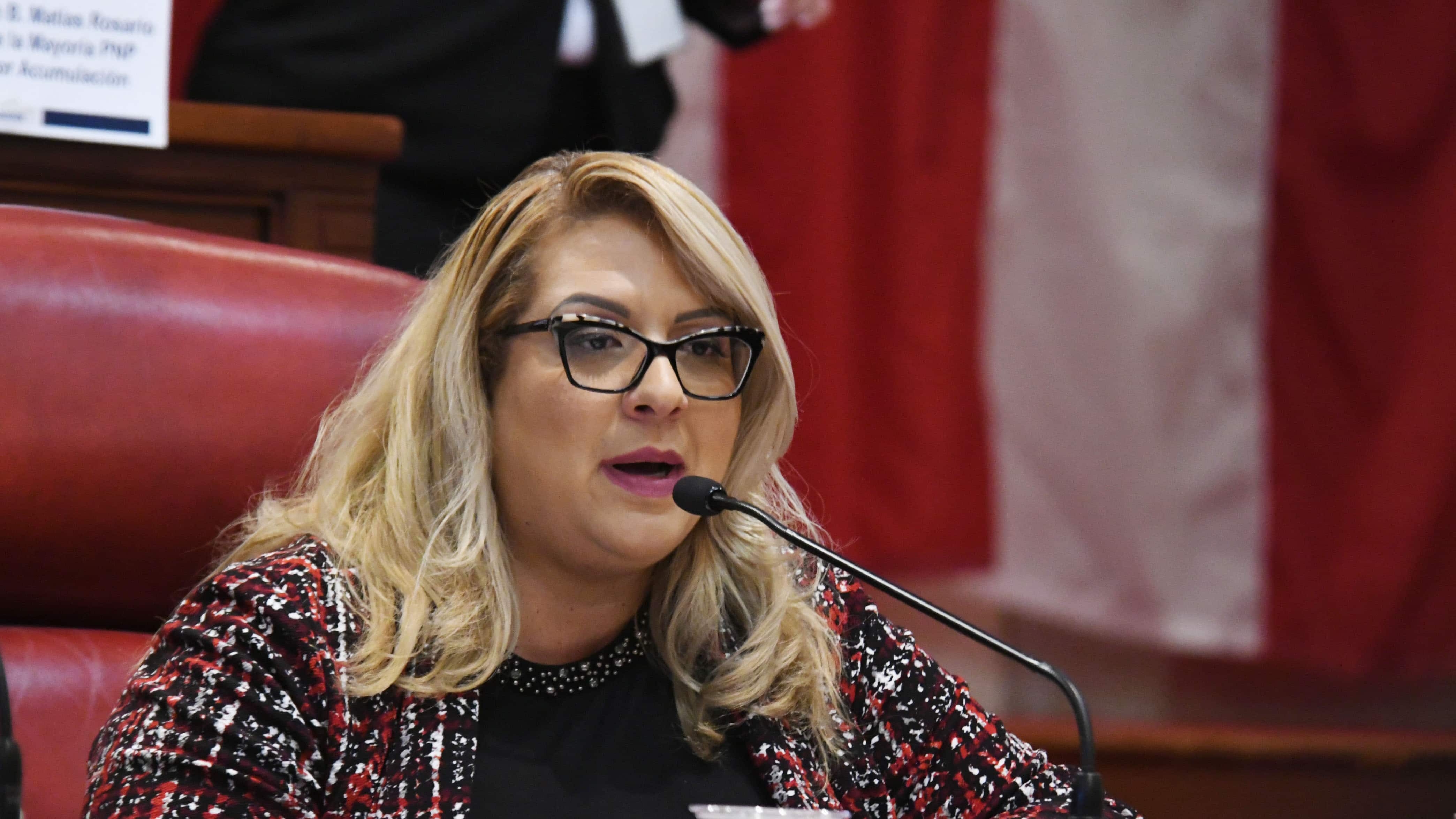 La senadora Roxanna Soto Aguilú del PNP
