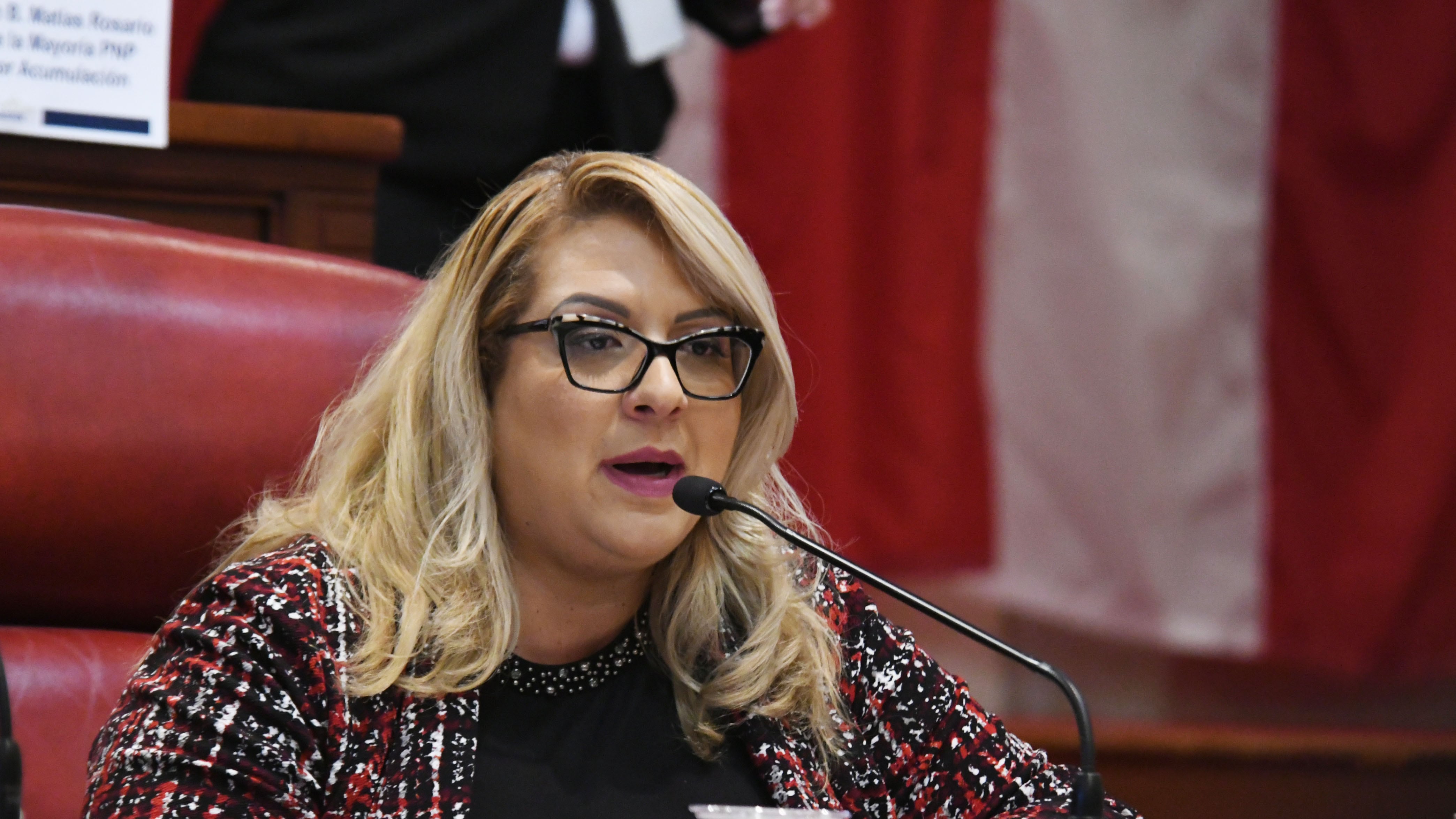 La senadora Roxanna Soto Aguilú del PNP