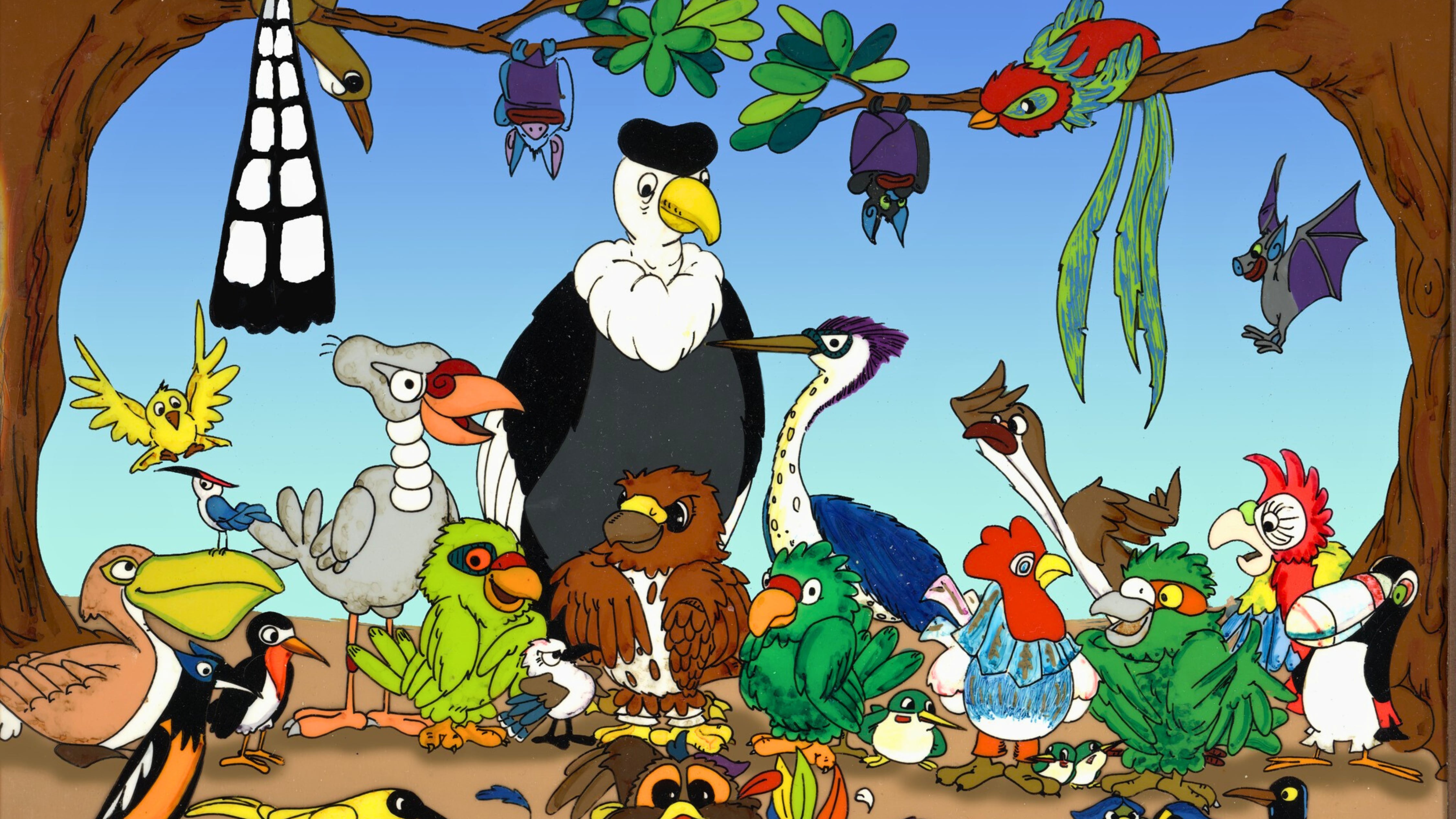 Fotograma de la película animada "Las Plumas del Múcaro" (1989), dirigida por Francisco "Paco" López.