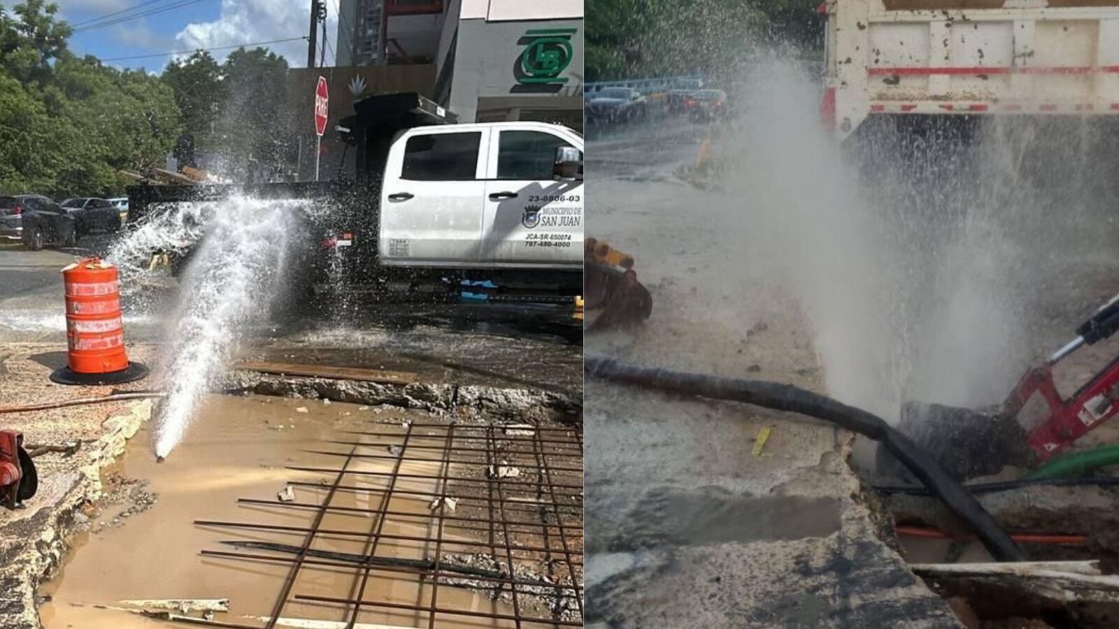 Rotura de línea de agua en Cupey