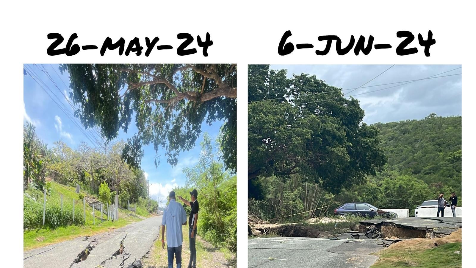 Denuncian que se agravan deslizamientos en Guánica.