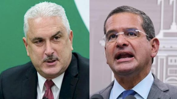 Thomas Rivera Schatz y el exgobernador Pedro Pierluisi.