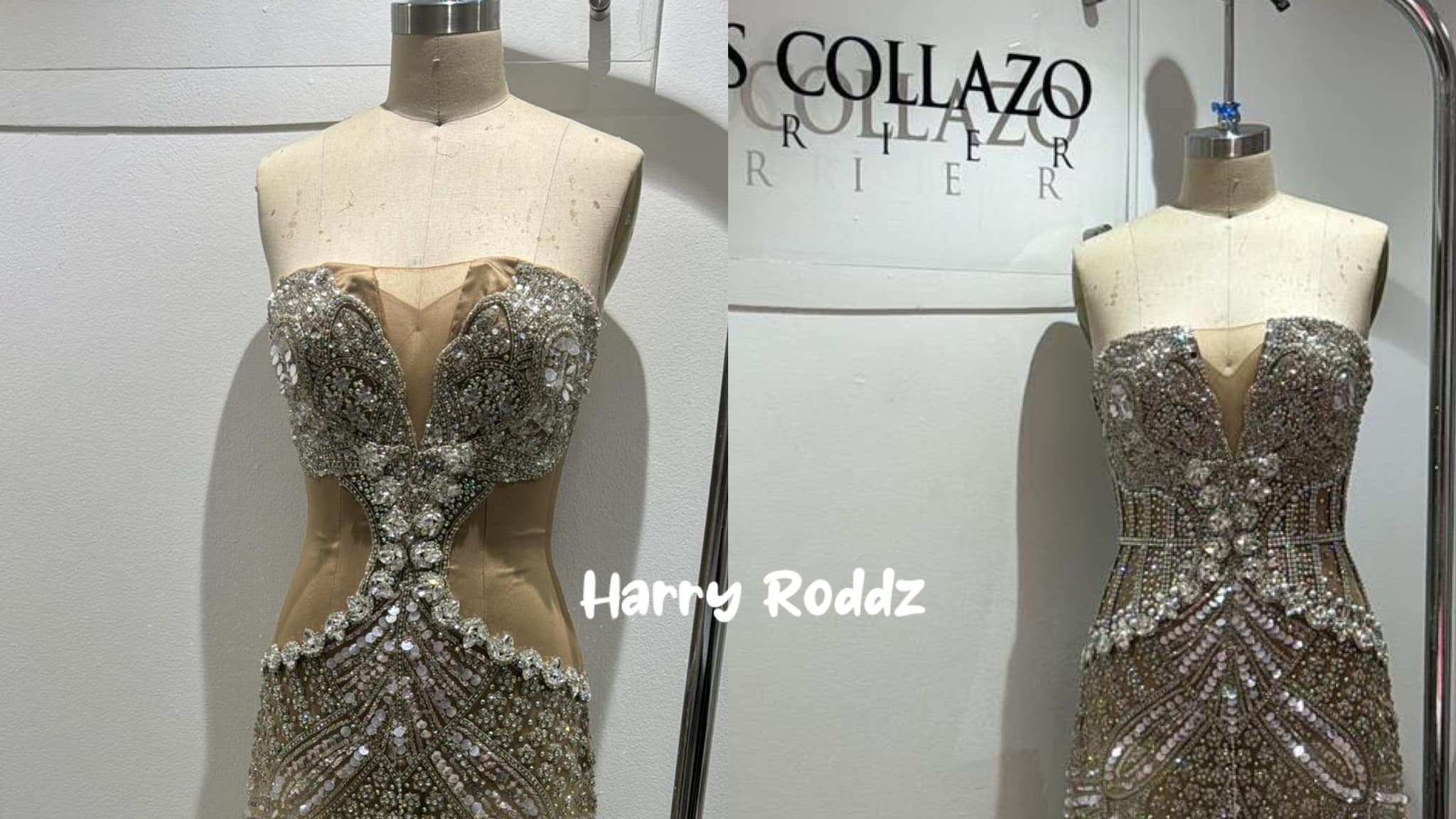 Vestido modificado que utilizó Keylianne Rodríguez en Nuestra Belleza P. R. y Miss Cosmo 2024.