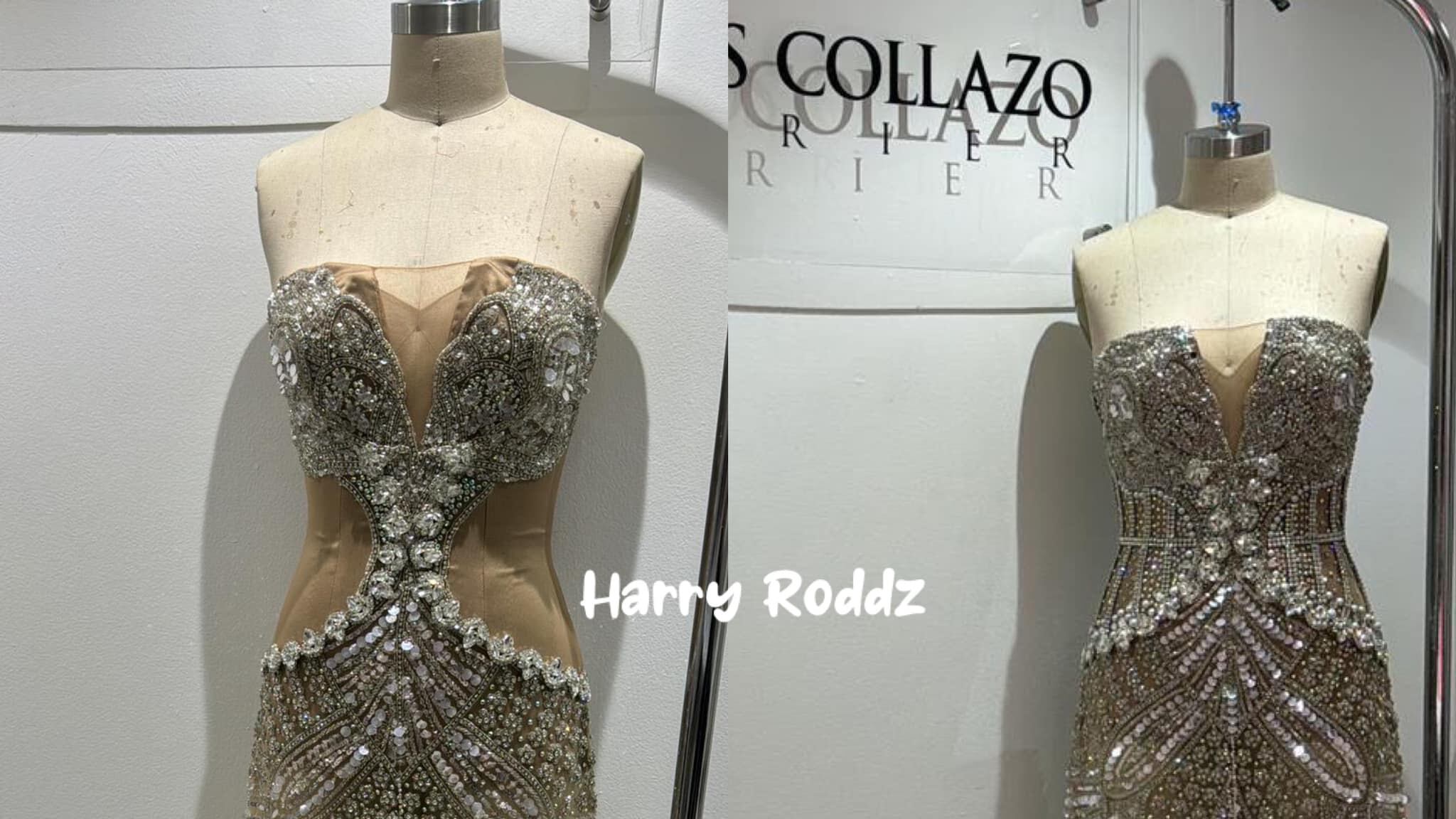 Vestido modificado que utilizó Keylianne Rodríguez en Nuestra Belleza P. R. y Miss Cosmo 2024.