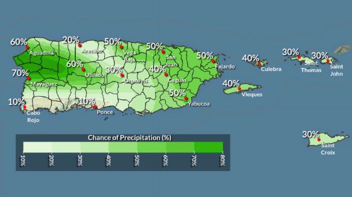 Tiempo en Puerto Rico.