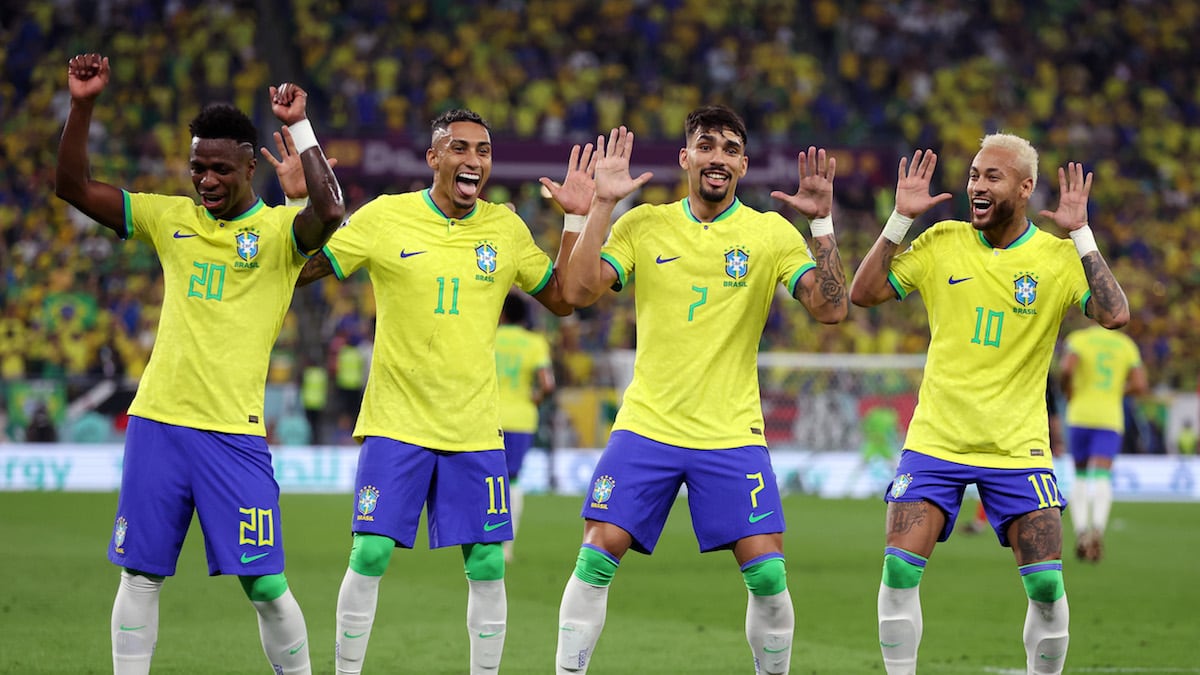 Brasil vs Corea celebraciones