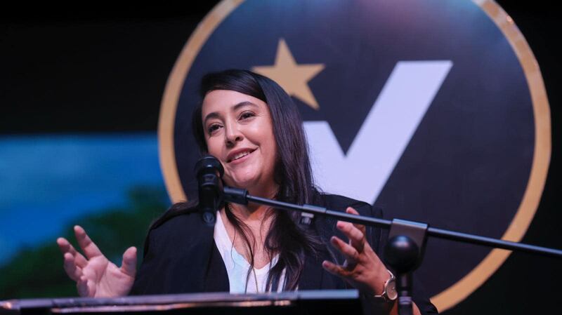 Lillian Aponte Dones, comisionada electoral del Movimiento Victoria Ciudadana.
Foto tomada de Facebook