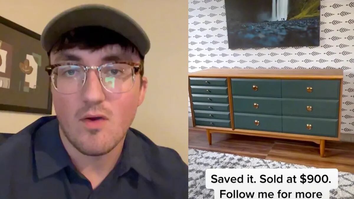 Cole Brown comparte en su cuenta de Tik Tok el proceso de transformación de los objetos.