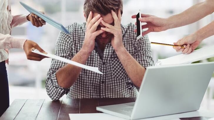 El estrés a veces nos puede ganar en el trabajo