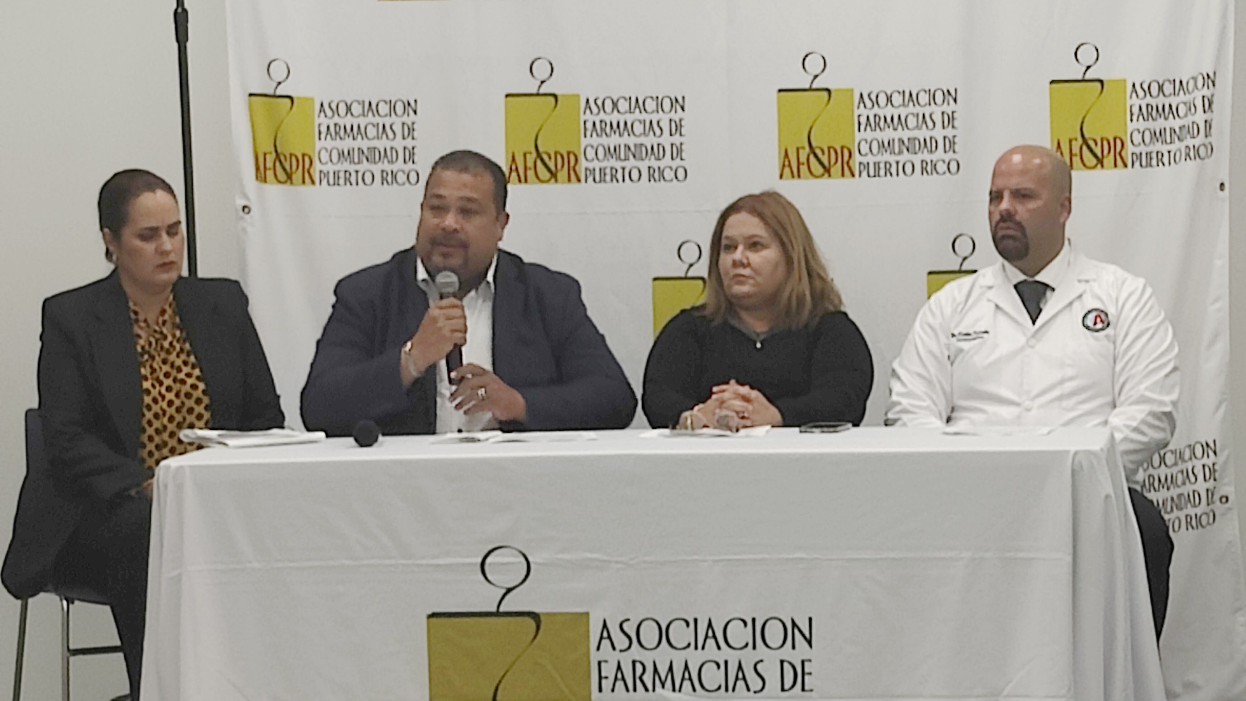 Conferencia de prensa de la Asociación de Farmacias de Comunidad de Puerto Rico.