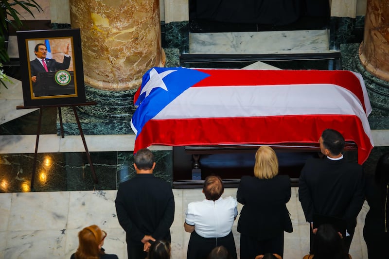 Los actos fúnebres se llevaron a cabo en el Capitolio de Puerto Rico.