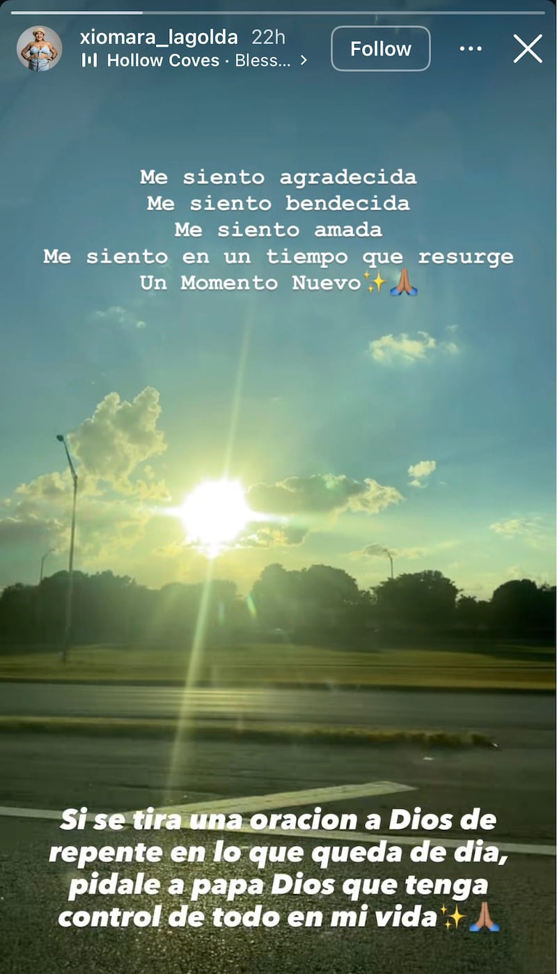 Publicación de Xiomara "La Golda"