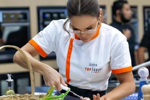 Sara Corrales sufre accidente en medio de una prueba en “Top Chef VIP 2″