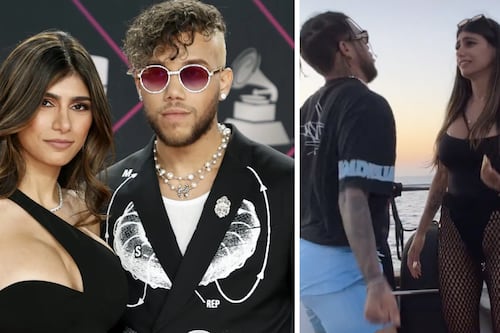 Jhay Cortez se defiende de las críticas por simular golpes contra su novia Mia Khalifa