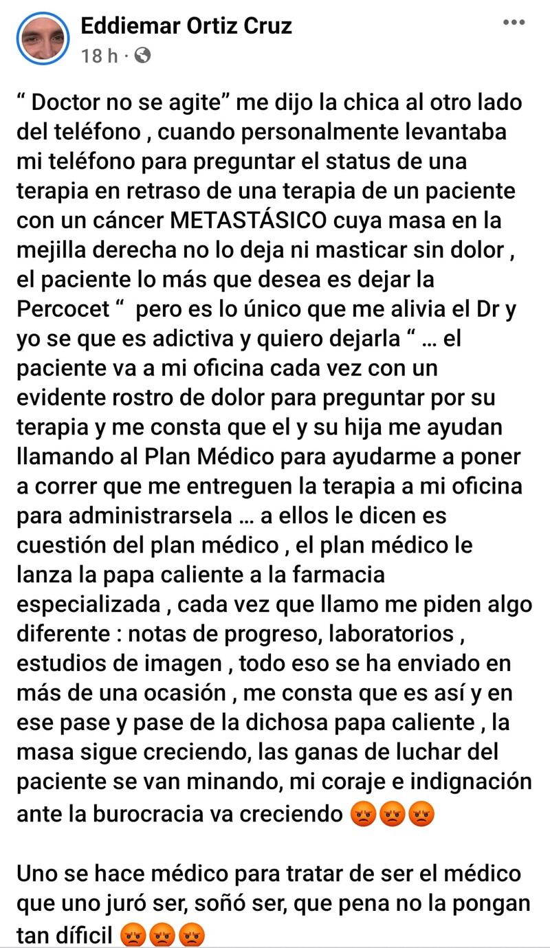 Doctor realiza denuncia contra la burocracia de las aseguradoras