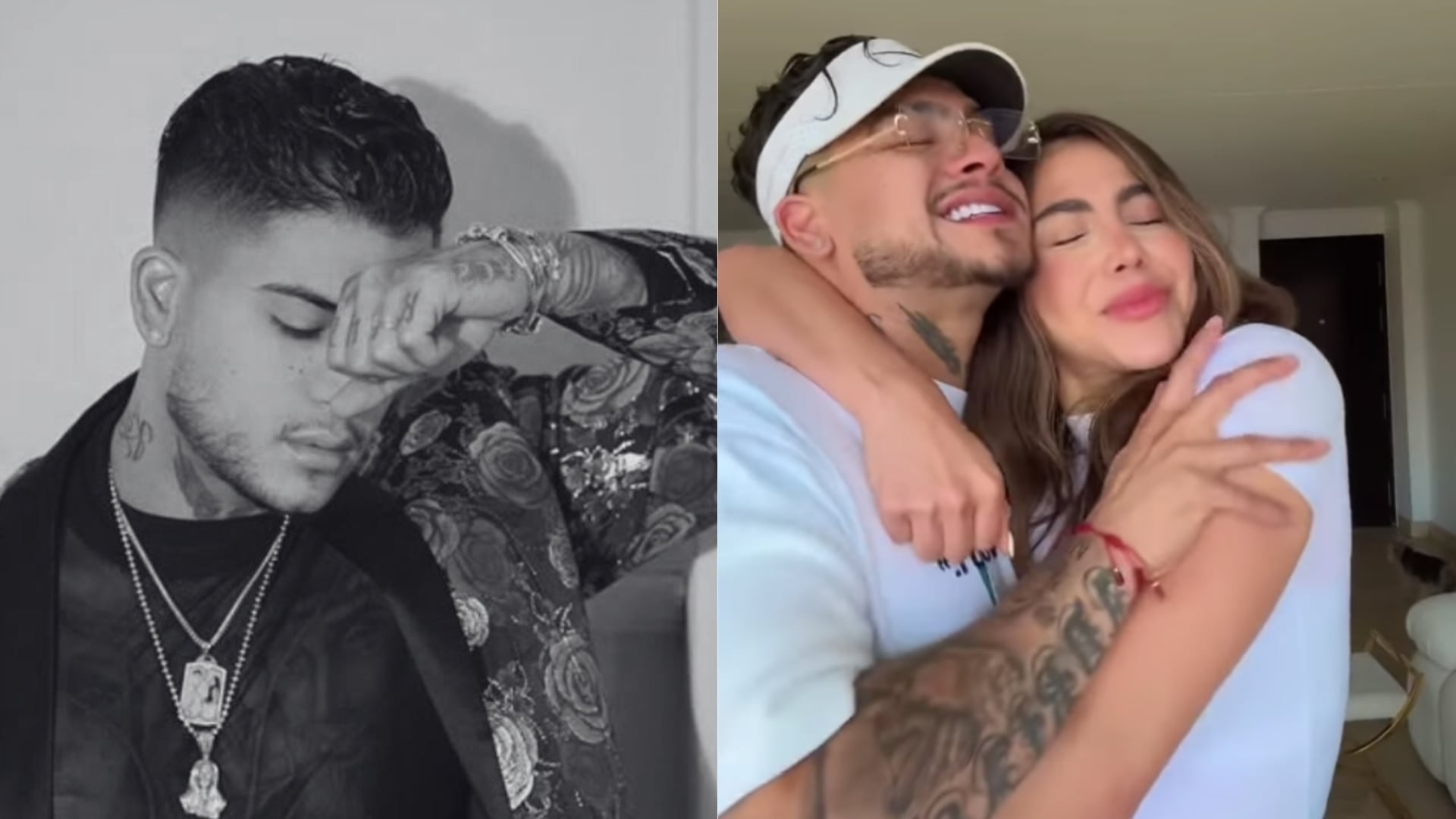 B King y su hermana - Fotos: Redes sociales del artista y de Stefania Agudelo tomadas el 24 de septiembre del 2025