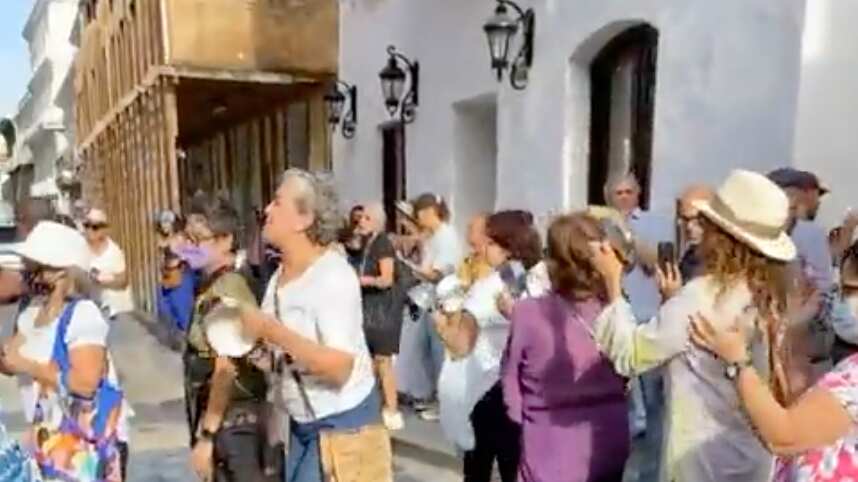 Manifestación contra LUMA