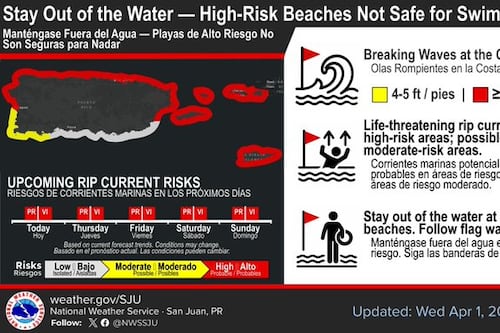 ¡Fuera del agua! Siguen peligrosas las corrientes marinas en las playas del norte y este