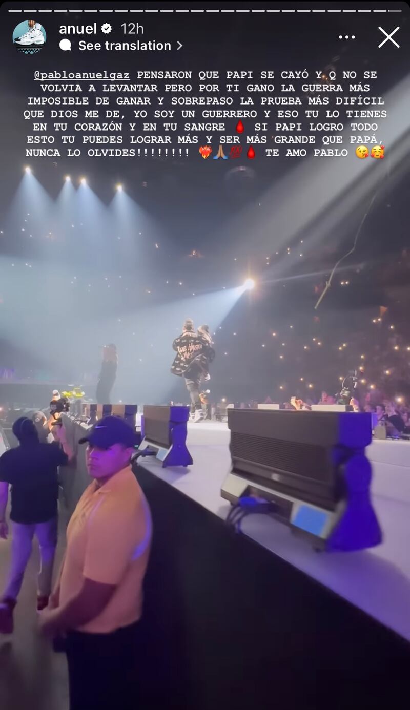 Anuel AA envía mensaje a su hijo
