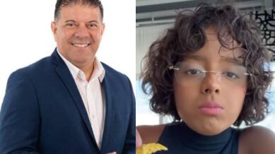 Nelson Cruz y Lisha Ramón.