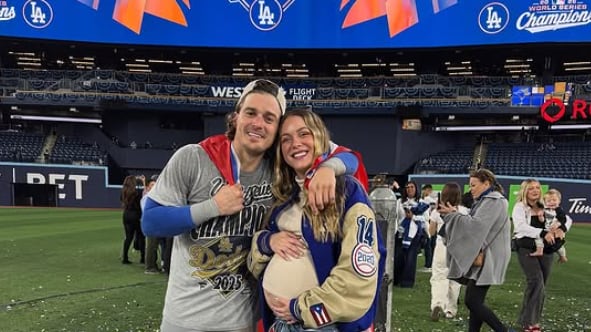 Kike Hernández y Mariana Vicente