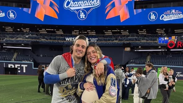 Kike Hernández y Mariana Vicente