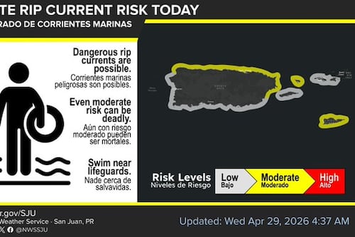 Riesgos de calor y de inundaciones por aguaceros fuertes para este miércoles