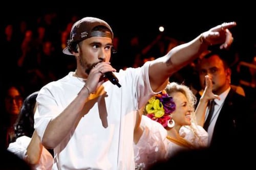 Figuras de la Triple A se roban el show en el concierto de Bad Bunny en México