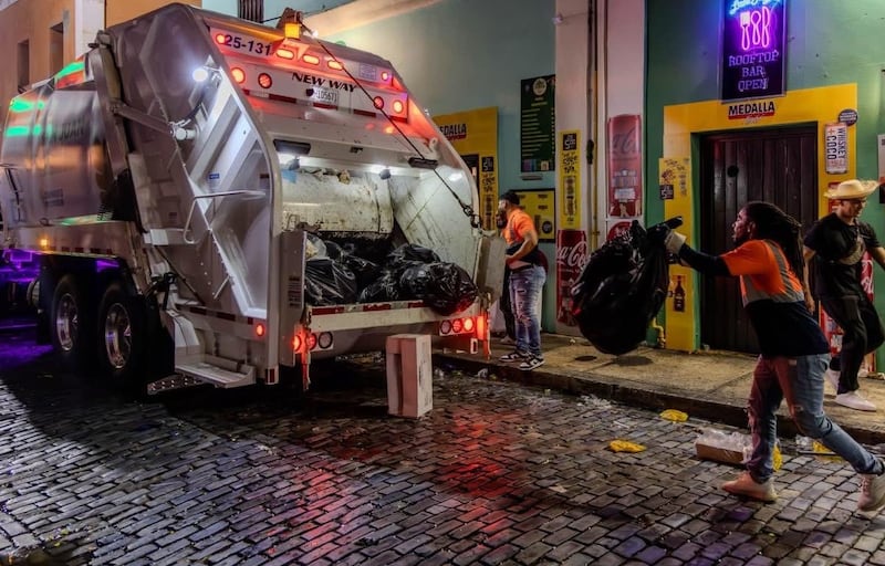 Limpieza en las Fiestas de la Calle San Sebastián 2026.