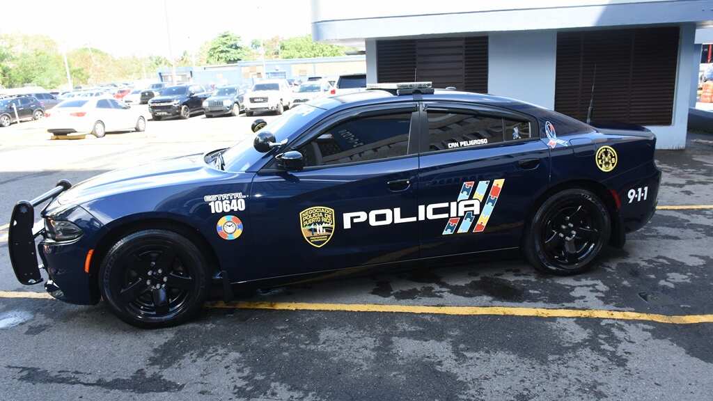 Rotulan patrullas en la isla con símbolo del autismo.