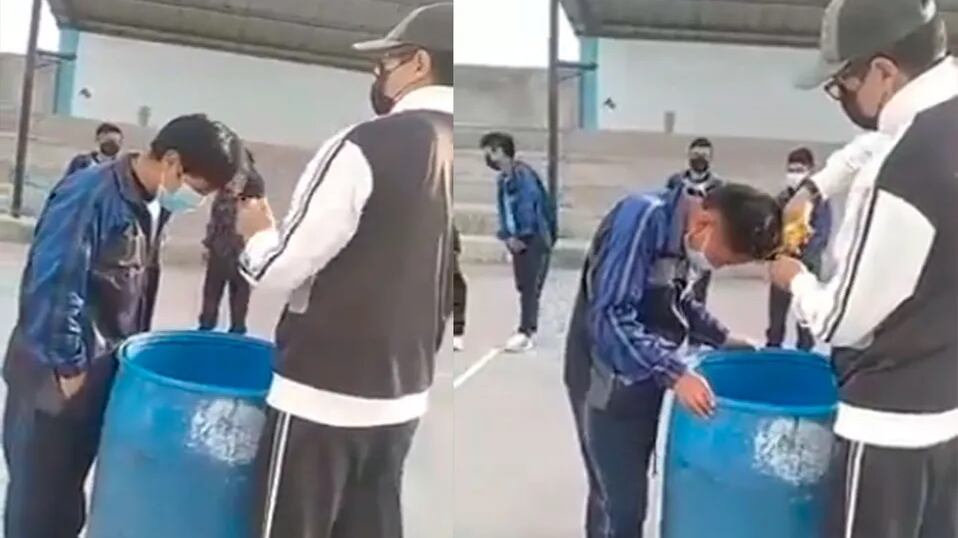 Profesor le corta el pelo a dos estudiantes por disciplina.