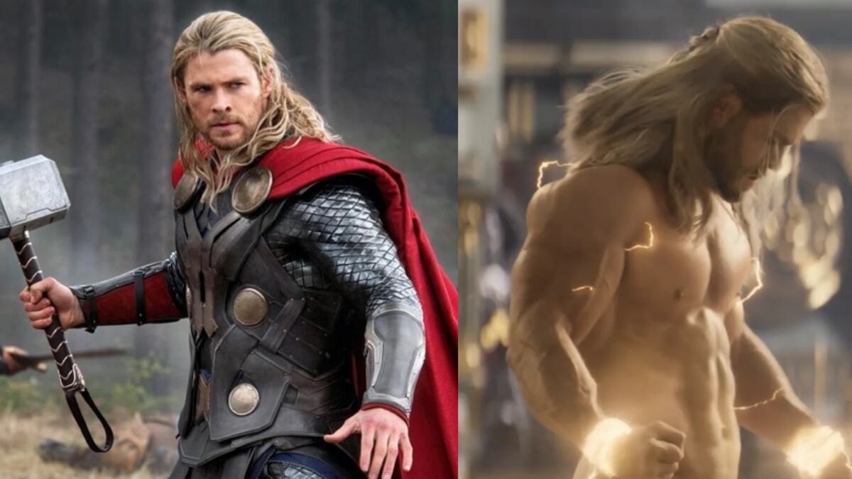 Chris Hemsworth encarna a Thor, que en la nueva película de Marvel muestra su trasero desnudo