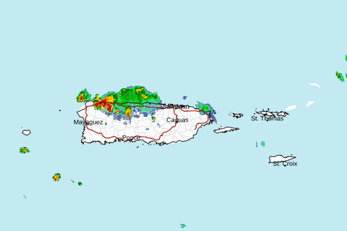 Alertan sobre tronadas fuertes y ráfagas de viento en el noroeste de Puerto Rico