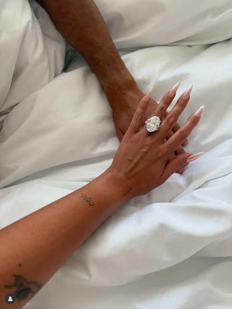 El impresionante anillo de compromiso que Cristiano Ronaldo le dio a Georgina Rodríguez