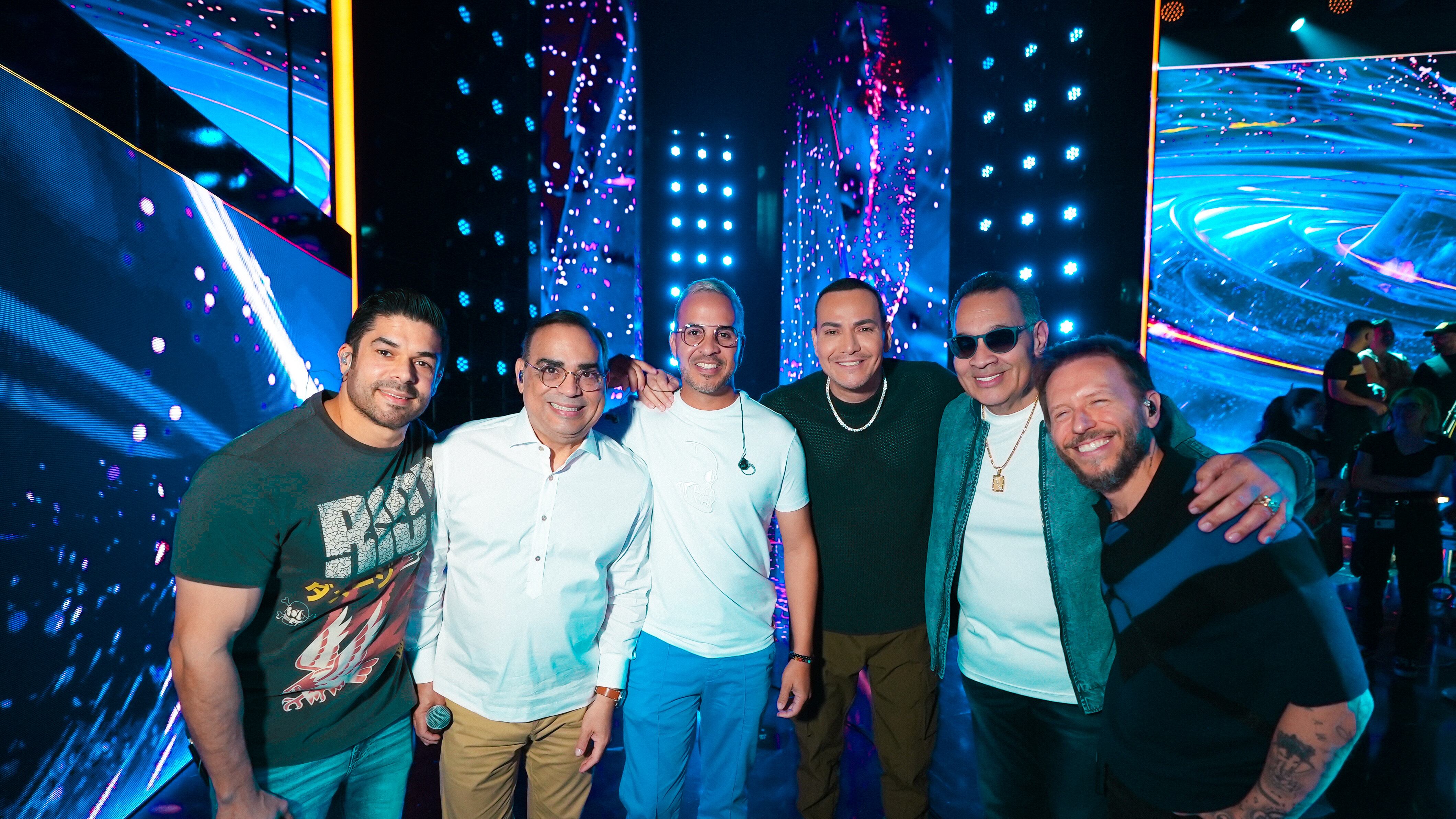 Jerry Rivera, Gilberto Santa Rosa, Norberto Vélez, Tito Nieves y Noel Schajris
