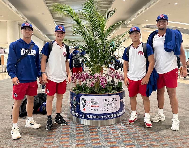 Integrantes del equipo boricua Sub 18.