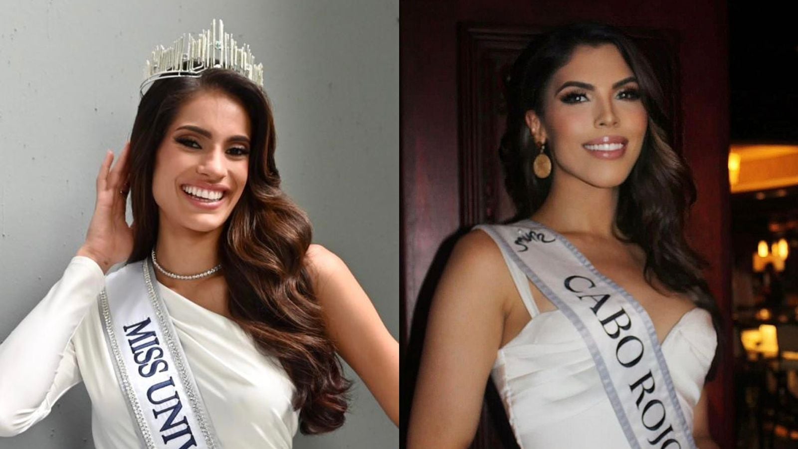 Karla Inelisse Guilfú; Miss Universe Puerto Rico y Daniela Arroyo; Miss Universe Cabo Rojo 2023.