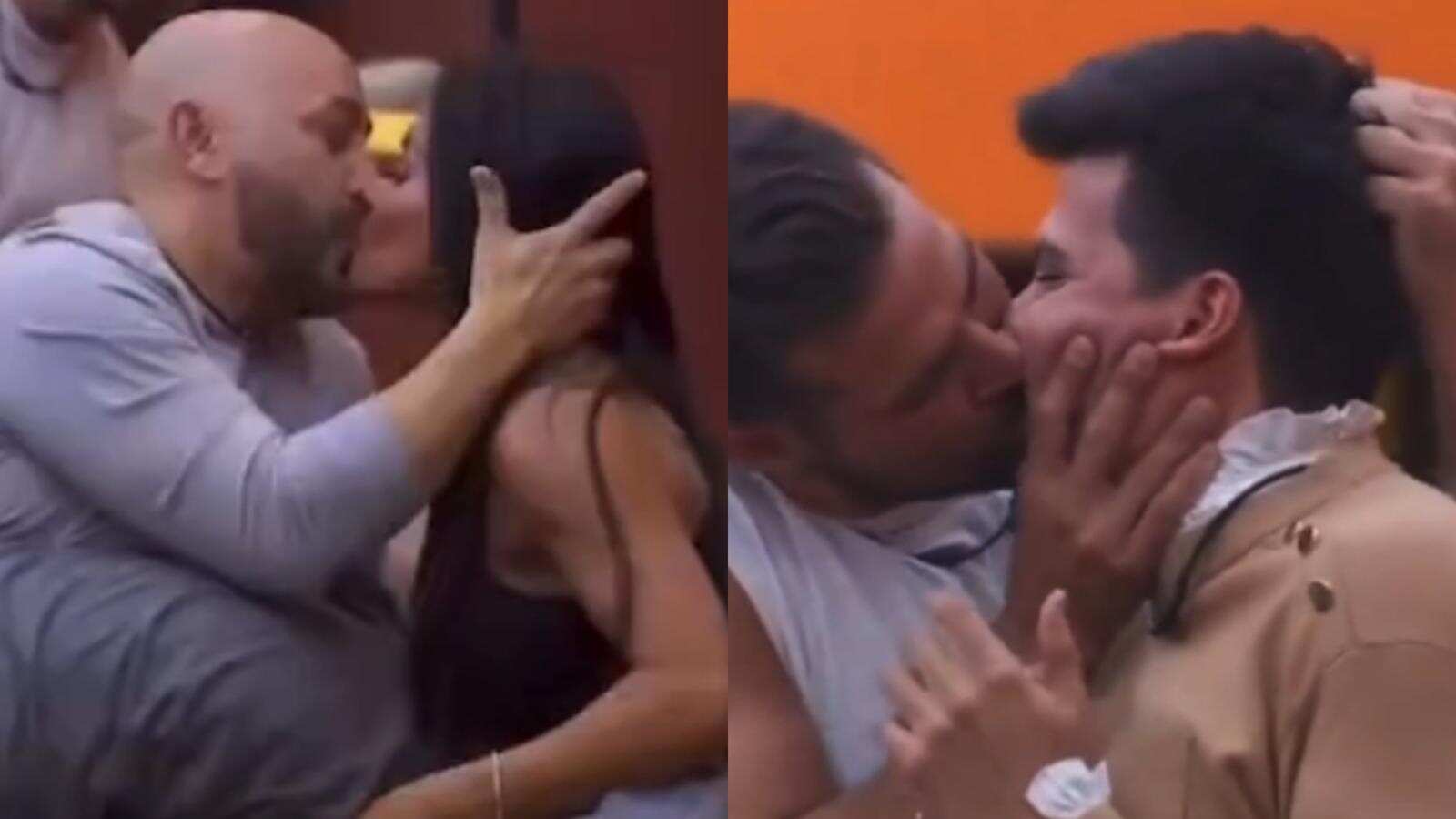 Lluvia de besos en el cuarto Tierra de “La casa de los famosos 4″.