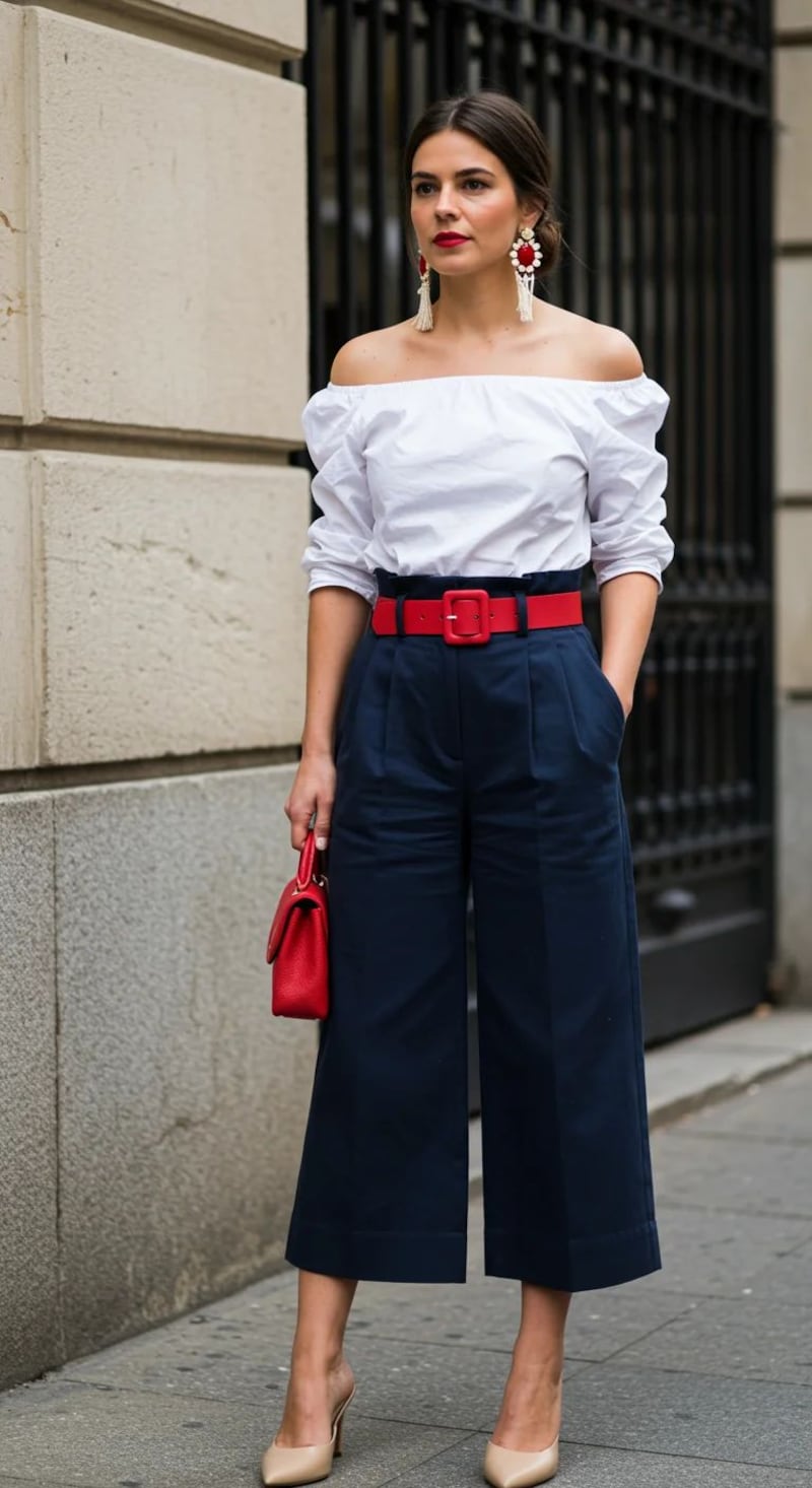 5 looks favorecedores con pantalones culotte ideales para mujeres de 40 y 50