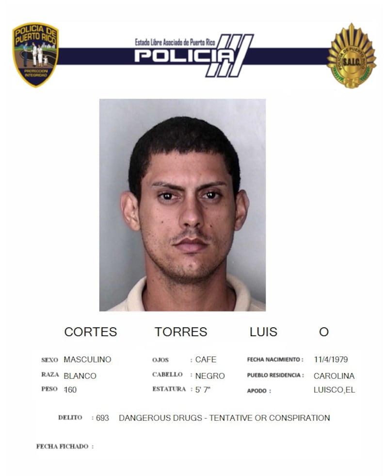 Luis O. Cortés Torres poseía expediente criminal.