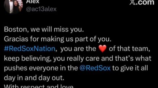 Captura de pantalla del mensaje en sus redes sociales